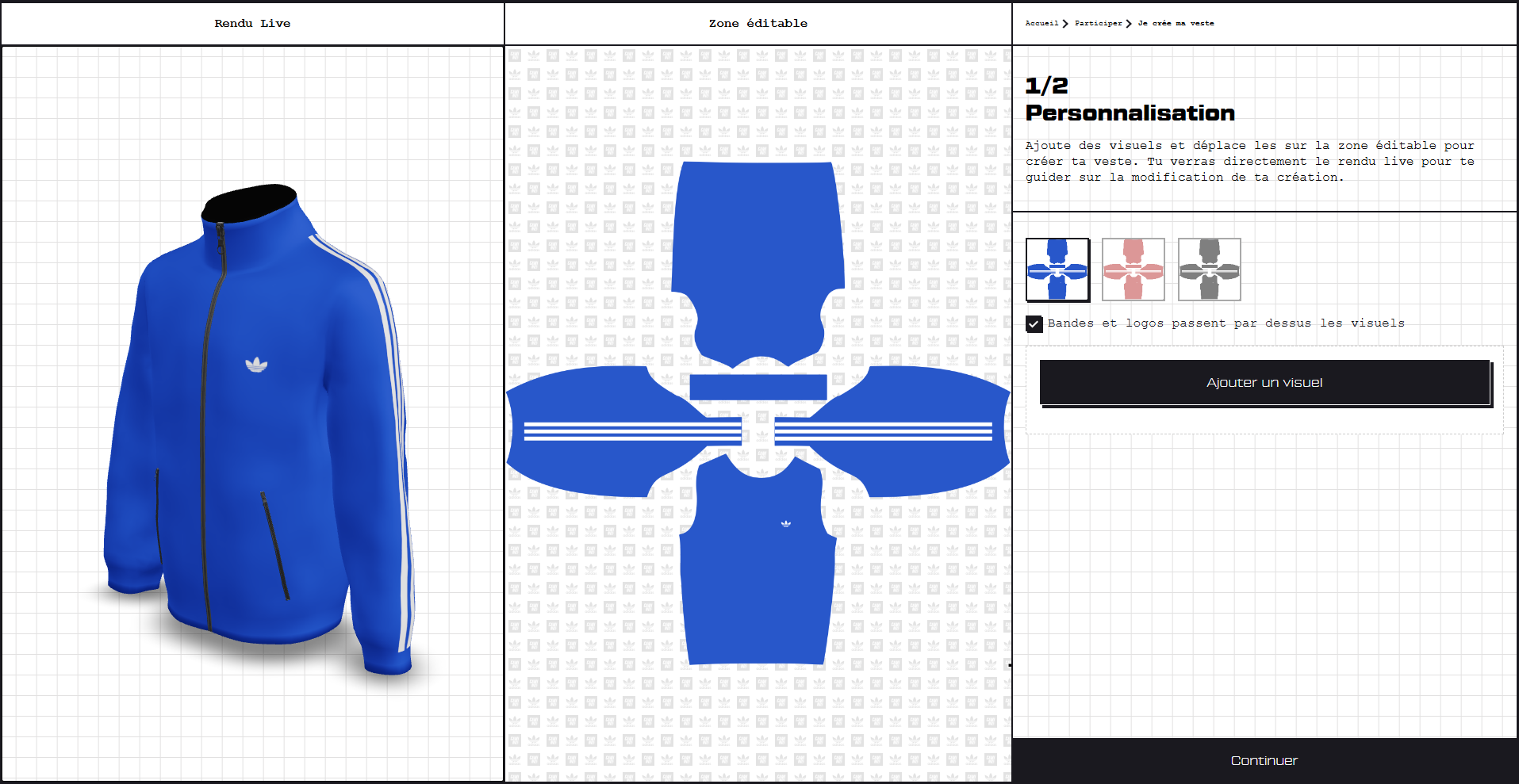 Interface de personnalisation Communitee